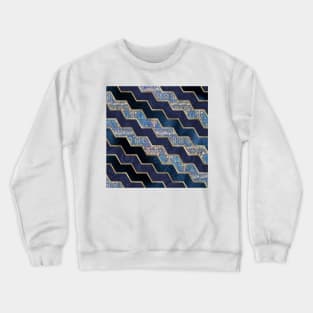 Moody blues geometric textures Crewneck Sweatshirt